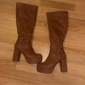 Women's Brown Knee-High Boots